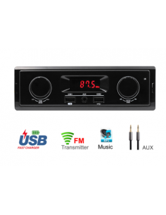 Comprar Autoradio 12V FM, USB y entrada auxiliar online 2
