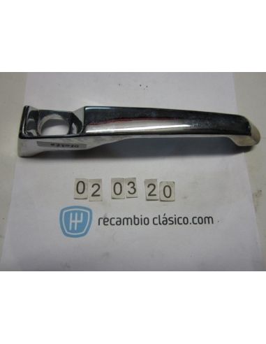 Manecilla exterior puerta izquierda acero cromado Renault 12 moderno