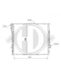 Comprar Radiador, refrigeración del motor, BMW X5 (E53 )
