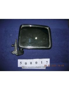 Espejo exterior derecho, tipo furgon, plastico negro