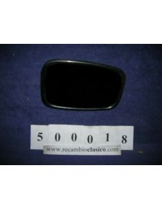 Espejo universal, metal negro, sin peana.