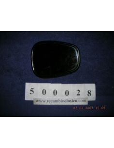 Espejo universal, metal negro, sin peana.