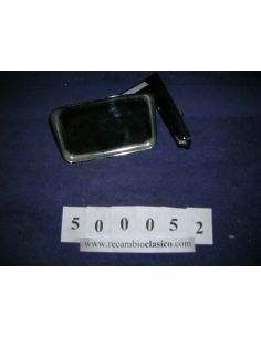 Espejo exterior cromado rectangular para colocar en aleta