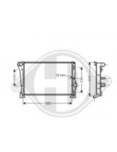 Comprar Radiador, refrigeración del motor Lancia Ypsilon