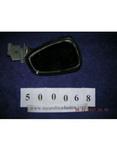 Espejo exterior plastico negro, con pinza. Marca Crim