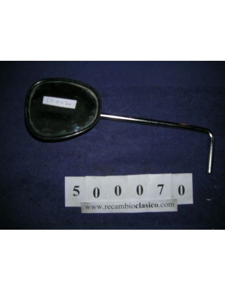 Espejo exterior negro, con brazo largo.