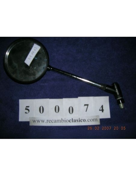 Espejo universal izquierdo negro para moto