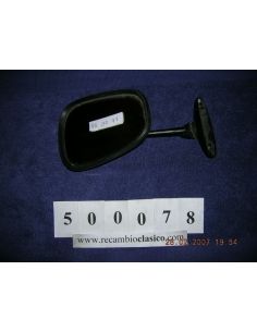 Espejo universal adaptable metalico, negro