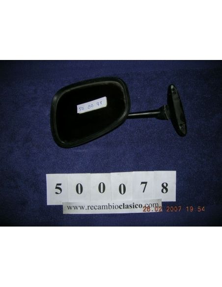 Espejo universal adaptable metalico, negro