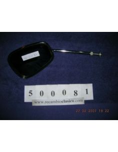 Espejo cromado para vehiculo industrial. Brazo largo