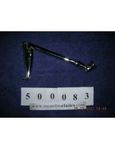 Peana cromada con brazo 18cm para espejo con rotula