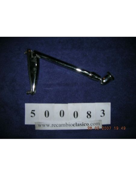 Peana cromada con brazo 18cm para espejo con rotula
