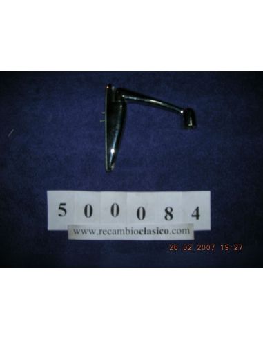 Peana cromada con brazo 10cm para espejo con rotula