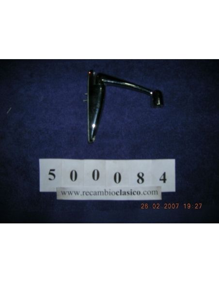 Peana cromada con brazo 10cm para espejo con rotula