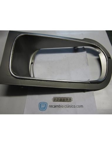 Embellecedor izquierdo delantero faro con cerco cromado Renault 12 TL fase 2