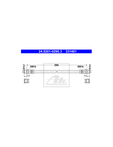 Comprar Latiguillo freno BMW E21 315  . 323i, eje delantero