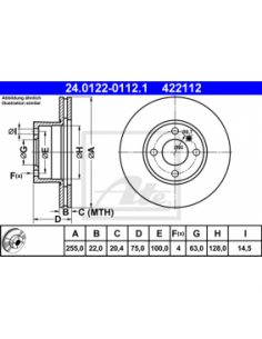 Comprar Disco de freno BMW E21 320i  323i eje delantero