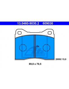 Comprar Juego de pastillas de freno BMW NK E115, eje delantero
