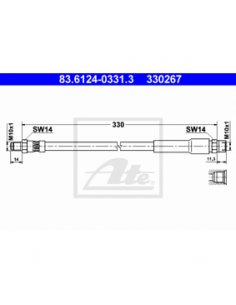 Comprar Latiguillo freno BMW E30 325iX eje delantero. (ATE)