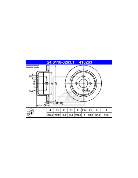 Comprar Disco de freno BMW E30, 325 iX, eje trasero, macizo.