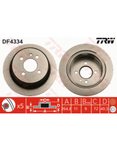 Comprar Disco de freno BMW E30, 325 iX, eje trasero, macizo.