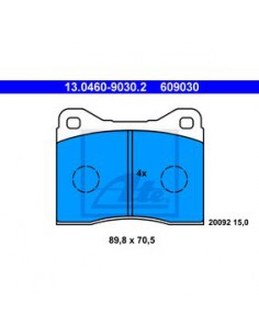 Comprar Juego de pastillas de freno BMW E12 518   - 528i, eje