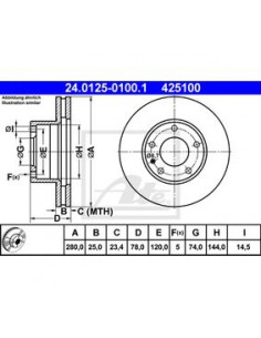 Comprar Disco de freno BMW E12 M535i ATE 34111163141 online