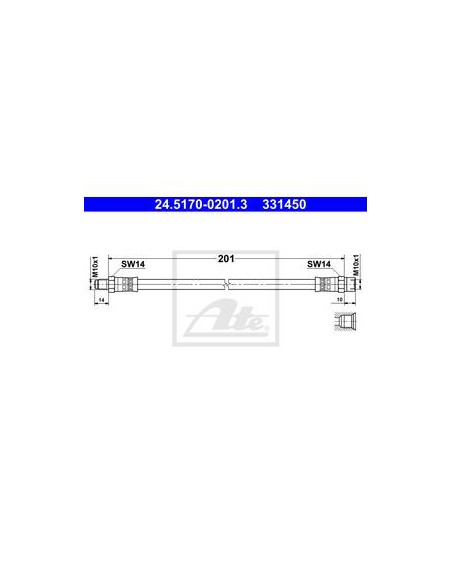 Comprar Latiguillo freno E28 524  524td  525e  525i  528i 