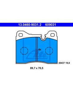 Comprar Juego de pastillas de freno BMW E24 M635CSi, eje