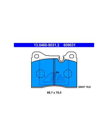Comprar Juego de pastillas de freno BMW E24 M635CSi, eje