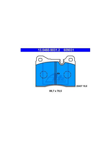 Comprar Juego de pastillas de freno BMW E24 M635CSi, eje