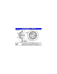 Comprar Disco de freno BMW E24 628CSi hasta 5/87  635CSi y