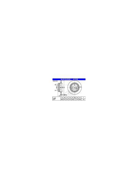 Comprar Disco de freno BMW E32 eje trasero (ATE) 34211157360