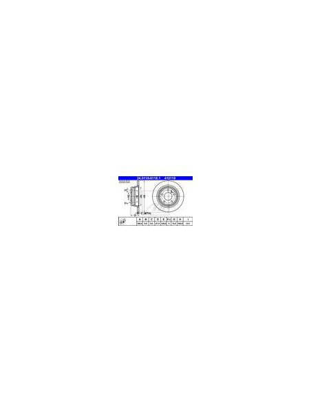 Comprar Disco de freno BMW E32 eje trasero (ATE) 34211157781