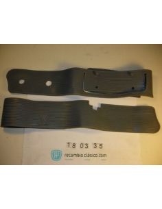 Bufanda radiador Renault 4 Super, modelo 1968. 2 piezas 490220027