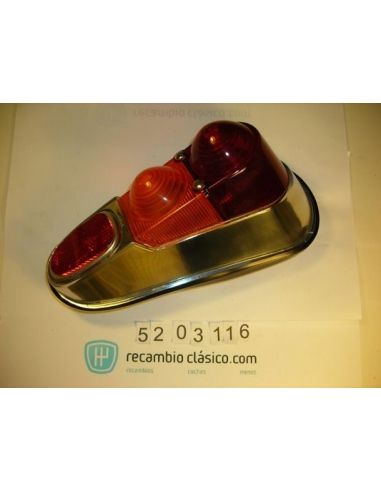 Piloto intermitente completo trasero derecho cromado Renault 4 828200
