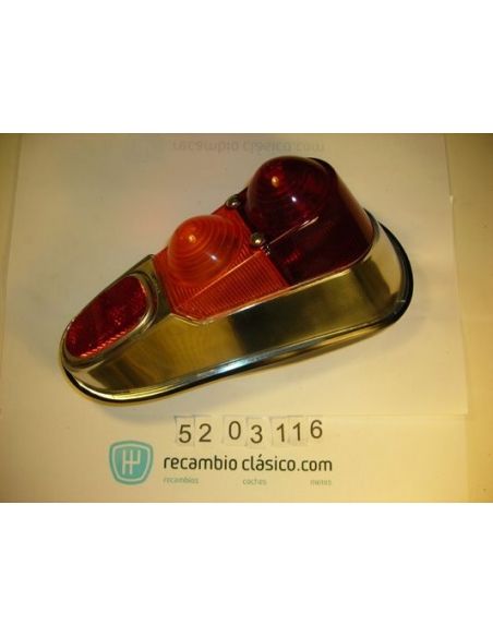 Piloto intermitente completo trasero derecho cromado Renault 4 828200