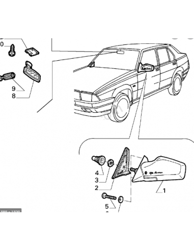 Comprar Tornillo para fijar el espejo exterior Alfa Romeo 33