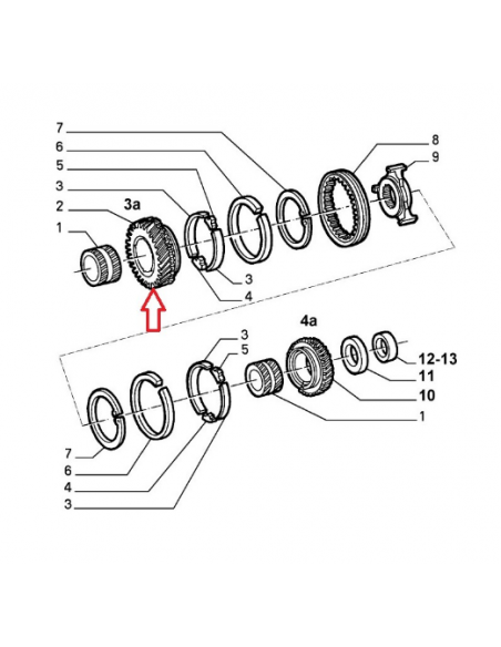 Comprar Engranaje cambio 3ª marcha alfa alfasud,Alfa