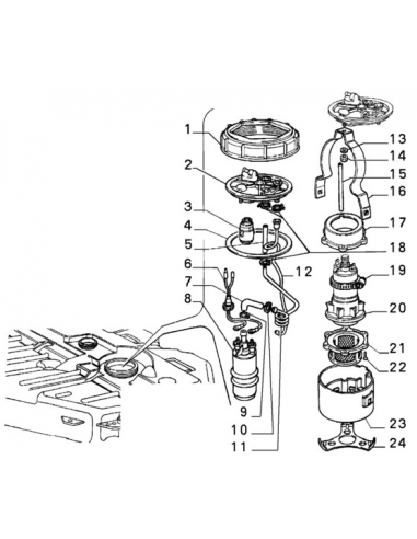 Comprar Soporte bomba de combustible Alfa Romeo 164 82411066
