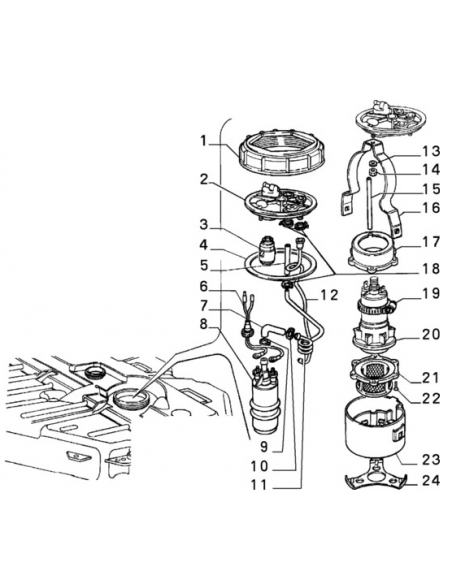 Comprar Soporte bomba de combustible Alfa Romeo 164 82411066