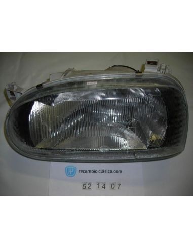 Faro delantero izquierdo Volkswagen Golf MK3, marca HELLA 1AJ00723537
