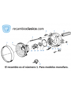 Comprar Aro metálico BMW E21 monofaro 63121362209 63121362634