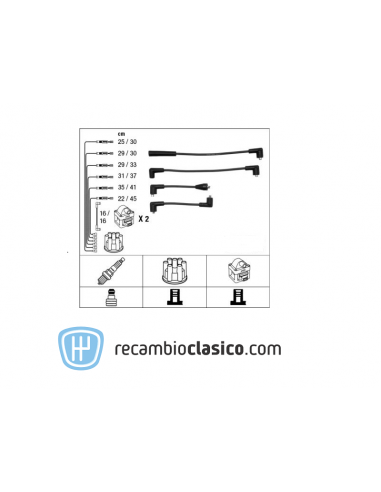 Juego cables de bujía Jaguar XJ12