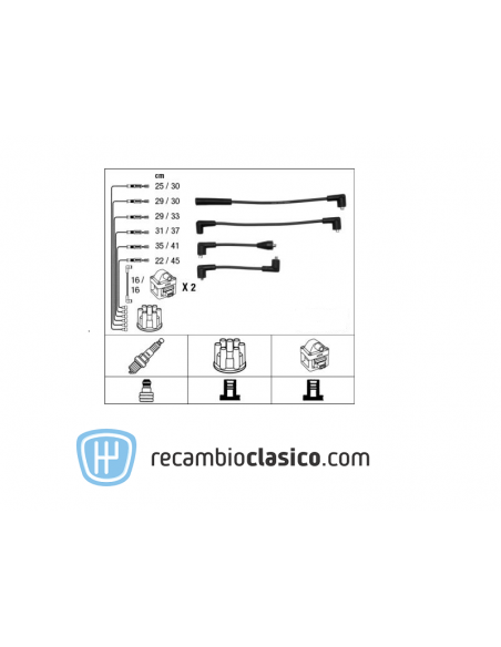 Juego cables de bujía Jaguar XJ12