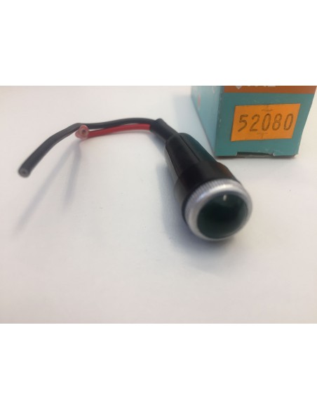 Luz / Piloto Tablero Coche Antiguo / Clasico 12v Universal 18mm VERDE FAE 52080