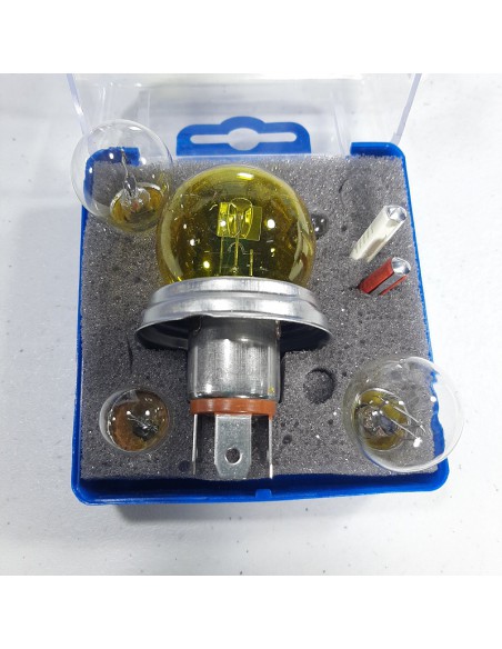 Juego de bombillas  12V con bombilla de cruce amarilla