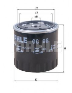 Filtro de aceite Peugeot 104, 204, 205, 304 y 305