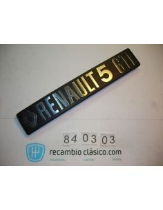 Comprar anagrama Renault 5 GTI cromada sobre base plástico