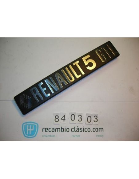 Anagrama emblema logo Renault 5 GTL